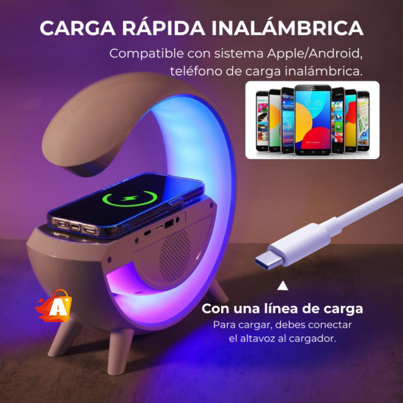 LÁMPARA CON CARGADOR INTELIGENTE